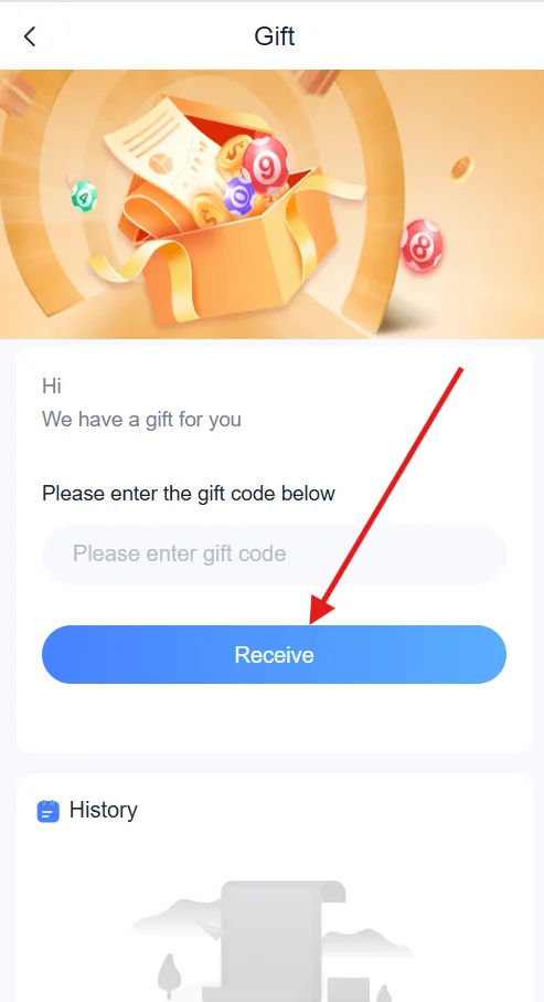 click receive